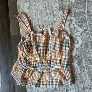 Madewell Multicolor Plaid Tank Top